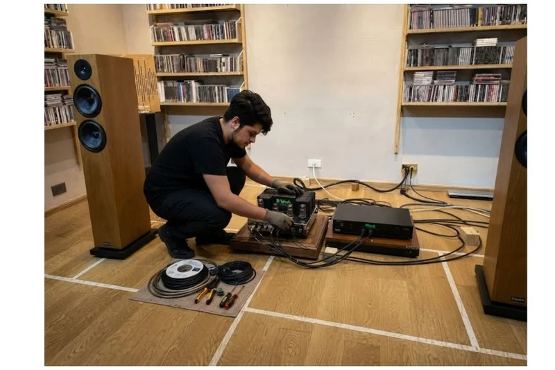 Ajuste de amplificación valvular y sonido estéreo